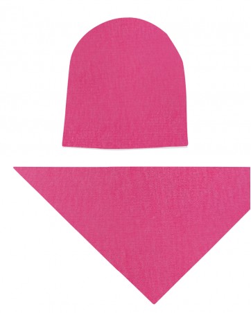 Komplet czapka i chusta dla dziewczynki LILILO Milano Neon