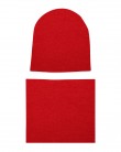 Komplet czapka i komin dla dziewczynki LILILO Czerwony